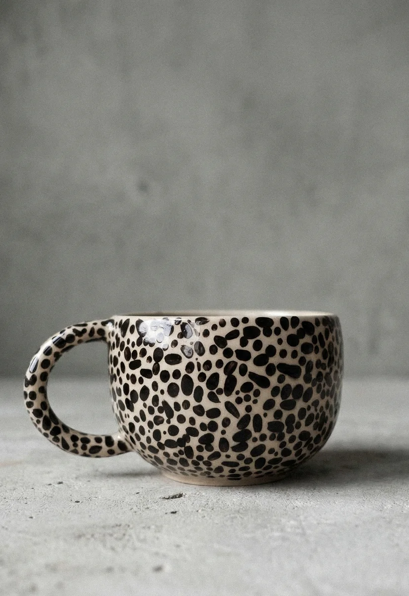 DOTTY BLOB Cappuccino Becher – Ansicht 2